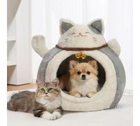 Imtrub Cat Warming Bed,Semi-Enclosed Bunny Cave | Small Animal Warm Bed,for Pet Parents Cold Weather Winter Indoor Home Living Room Bedroom Study Apartment Homeowners Recovery Period