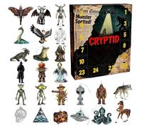 Imtrub Christmas Countdown | 2d Acrylic Ornament | 24 Days Fantasy Animal Figurine Set,for Kids Boys Girls Teen Adults Men Women Family Holiday Season Christmas Halloween