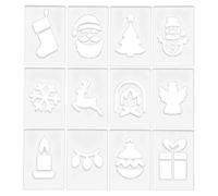 Imtrub Christmas Router Templates | Reusable Woodworking Carving Stencils,Festive Snowflake Acrylic Templates for Woodworking - for Men Women Boys Youth Teens Wife Husband Son Daughter Family Friends