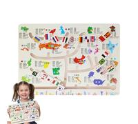 Imtrub Color and Number Maze | Early Learning Logical Thinking Builder,Board Maze Color Matching Game,for Classroom Living Room Kindergarten Travel Preschoolers Children Boys