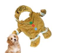 Imtrub Dog Gingerbread Man Costume Christmas - Christmas Dog Clothes Costume,Gingerbread Costume for Pet, Festive Dog Costumes for Cosplay Prom