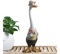 Imtrub Duck Statue - Spring Outing Resin Duck Garden Art | Cute Ducks Art Decor Gooses Figurine Ornament Indoor Outdoor Ornaments for Yard Home Garden Patio and Lawn