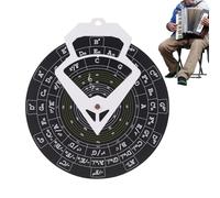 Imtrub Guitar Chord Chart - Wall-Mounted Guitar Chord Helper,Book Assistant Trainer Instrument Wheel for Beginners Learning Melody Practice