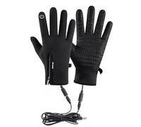 Imtrub Heated Gloves for Men Women, USB Full Finger Waterproof Windproof Adjustable Hand Warmer Gloves with Touch Screen for Freezer Work Thin Winter Hand Warmer for Motorcycle Skiing Cycling