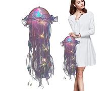 Imtrub Jellyfish Lantern Lamp Decoration - Sea Creature Shape Handmade Lamp,Atmosphere Light for Baby Shower Theme Decor Girls Kids Supplies