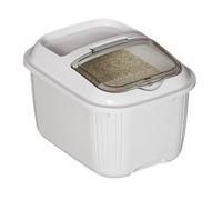 Imtrub Rice Dispenser, 5/10/15kg Fliptop Airtight Rice Storage Container with Clear Lid, Rice and Grain Storage Container, Large Capacity Ricegrain Bucket Dry Food Dispenser for Flour Bean Cerea