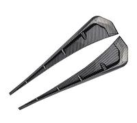 Imtrub Side Vent Trim - Car Mudguard Side Vent Decorative Stickers, Carbon Fiber Style Front Bumper Side Vent Trim for Car Exterior Decor Replacement Car Accessories (Carbon Fiber/Black)