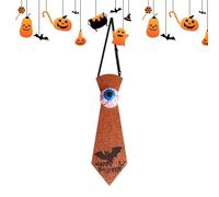 Imtrub Skull Tie,Lighted Eye Ball Fun Ties | Skeleton Bat Collar Accessories for Youth Women Carnival Stage Show Cosplay Exhibition