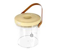 Imtrub Travel Fish Tank - Clear with Light Quiet Oxygen Circulation Bucket,2000mAh Mini Aquarium - for Fishing Kids Indoor Outdoor Sensory Play Reptile Bait