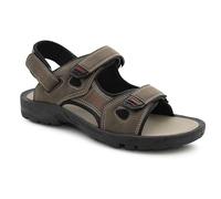 IMTY Mens Sports Sandals Triple Touch Fasten Straps Hiking Outdoor Trekking Beach Walking Water Summer Shoes (Brown, UK Footwear Size System, Adult, Men, Numeric, Medium, 6)