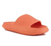 IMTY Womens Lightweight Slides Slip On Platform Sole Summer Ladies Sliders Beach Sandals Slipper Flip Flops (Orange, uk_footwear_size_system, adult, women, numeric_range, medium, numeric_5, numeric_6)