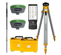 IMU RTK GPS Survey EQUIPEMNT 1cm Accuracy Kilometers Distance Between SMA26 PRO RTK Rover and RTK Base, 0-30° Tilt Surveying, NOAA Certificated (Include Tripod, Pole&Tribrach)