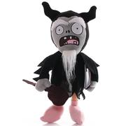 iMuMi 30cm PVZ Myth Zombie Plush, Zombie Cosplay Plushies Plants vs Zombies Stuffed Toy, Imp/Magician/Wizard/Snowman Soft Doll Gift for Fans (Black magician zombie)