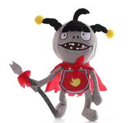 iMuMi Chinese Characters Zombie Plush 30cm, Cute PVZ Stuffed Animal Cosplay Chinese Ancient Costume, Plants Vs Zombies Plush Talisman/Qigong Soft Doll for Fans (Red boy zombie)