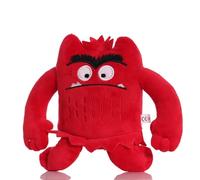 iMuMi Color Monster Plush 15cm/5.9inch, My Emotional Little Monster Cartoon Doll The Color Red/Blue Monsters Soft Stuffed Toy for Christmas Birthday Gifts (Red)