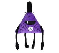 iMuMi Gravity waterFalls Plush Toys Waddles Soft Pink Pig Stuffed Toy Purple Triangle Doll Yellow Bill Plush Doll Birthday Gift for Kids (Purple Triangle 28cm)