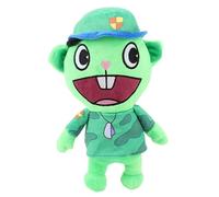 iMuMi Happy Tree Friends Plush Toys 11inch/28cm, Soft HTF Stuffed Animal Petunia/Toothy/Nutty/Russell/Cub Stuffed Doll Gift for Fans (Flippy 28cm)