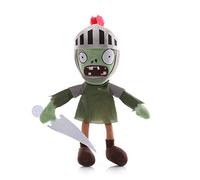 iMuMi Profession PVZ Plush 30cm, Cute Plants Vs Zombies Plushies Officer/Businessman/Farmer/Thief/Knight Zombie Cosplay Stuffed Animal Doll Gift for Fans (Knight zombie)