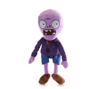 iMuMi Profession PVZ Plush 30cm, Cute Plants Vs Zombies Plushies Officer/Businessman/Farmer/Thief/Knight Zombie Cosplay Stuffed Animal Doll Gift for Fans (Businessman purple zombie)