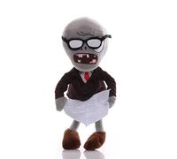 iMuMi Profession PVZ Plush 30cm, Cute Plants Vs Zombies Plushies Officer/Businessman/Farmer/Thief/Knight Zombie Cosplay Stuffed Animal Doll Gift for Fans (Newspaper zombie)