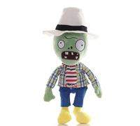 iMuMi Profession PVZ Plush 30cm, Cute Plants Vs Zombies Plushies Officer/Businessman/Farmer/Thief/Knight Zombie Cosplay Stuffed Animal Doll Gift for Fans (Farmer zombie)