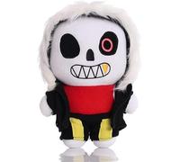 iMuMi Undertale Plush Toys 20cm, Soft Sans Papyrus Asriel Alphys Flowey Frisk Chara Stuffed Doll for Kids Gift (Red)