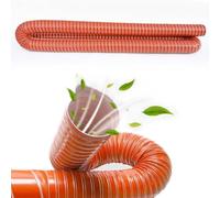 IMUNKT 1 2 3 4 5 6 10 in Car Heater Air Duct Hose Intake Pipe Flexible Silicone Brake Cooling Ducting for Automotive Or Industrial Equipment(4m(13.1ft),80mm(3 1/8"))