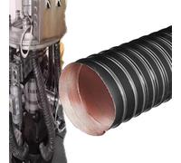 IMUNKT 10ft Intake Pipe Automotive Air Duct Hose 2" 2 1/2" 3" 6" Flexible Silicone Brake Cooling Ducting High-Temp Dryer Exhaust Pipe(2m/6.56ft,20mm-4/5)