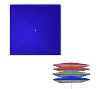 IMUNKT 10ft Square Umbrella Replacement Canopy For 4 Ribs, Outdoor Table Umbrella Cover, Patio Umbrella Replacement Cloth Waterproof(Blue,200x200cm/6.5x6.5ft)