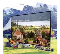 IMUNKT 200 Inch Projection Screen Large Foldable Movie Screen 300 250 180 150 Inch Outdoor Portable Projector Screen Washable For Home Backyard Office Meeting Presentation(16:9,300")