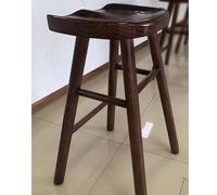 IMUNKT 26" Backless Bar Stool Solid Wood Kitchen Stool Counter Height Stool Rustic Dining Chairs Bistros Barstool Farmhouse Tall Stools(Black walnut,75cm/29.5inch)