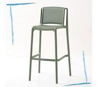 IMUNKT 30in Counter Height Stool Plastic Bar Stool Breakfast Chairs For Dining Room, Kitchen - Modern Stool - Brown/Green/Red/Black/White(Green)