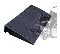 IMUNKT 5" 4" 3" Rise Threshold Ramp For Wheelchair Scooters Steps, Driveway Curb Ramps, Plastic Doorway Ramps, Garage Entry Ramp, Non Slip, Portable(Black,3in/8cm)