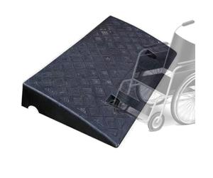 IMUNKT 5" 4" 3" Rise Threshold Ramp For Wheelchair Scooters Steps, Driveway Curb Ramps, Plastic Doorway Ramps, Garage Entry Ramp, Non Slip, Portable(Black,3.5in/9cm)