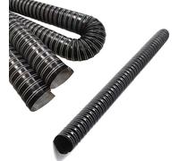 IMUNKT Automotive Brake Ducting 2 3 6 Inch Flexible Silicone Intake Pipe Air Duct Hose Black Vent Pipe for Car Heaters/Industrial Fumes(6m/19.7ft,32m-1 1/4")