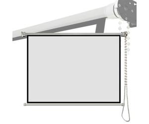 IMUNKT Manual Pull Down Projector Screen 40" 50" 60" 16:9 4:3 Roll Retractable Movie Screen 4K HD Ceiling Wall Mount Projection Screen(4:3,50")