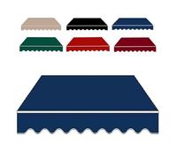 IMUNKT Patio Awning Fabric Replacement Retractable Sun Shade Awning Cover 6.5ft 8ft 10ft 13ft 16ft 20ft Waterproof Sunshade Shelter (Fabric Only)(Navy blue,10x6.5ft/300x200cm)