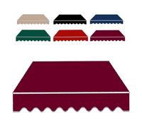 IMUNKT Patio Awning Fabric Replacement Retractable Sun Shade Awning Cover 6.5ft 8ft 10ft 13ft 16ft 20ft Waterproof Sunshade Shelter (Fabric Only)(Burgundy,8x5ft/250x150cm)