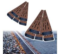 IMUNKT Patio Drain Grate 2" 3" 4" Wide Trench Drain Kit, Deck/Yard Drainage Channel System Wood Grain Finish, Jointable Shower Floor Drain(10pack,50x7.5x4cm(20x3x1.6"))