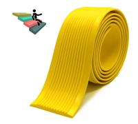 IMUNKT Vinyl Stair Nosing 40'' Stair Edging Trim Self Adhesive Rubber Strips Stair Edge Protector Non Slip Safety Step Trim For Kids Seniors Pets(Yellow,W5cmxL3m)