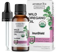 ImunShield Wild Greek Oregano Oil Supplement - Hand-Picked, 86-90% Carvacrol for Advanced Immune & Digestive Support - Organic, Vegan, Non-GMO, Gluten-Free, 1 fl. oz. / 30ml