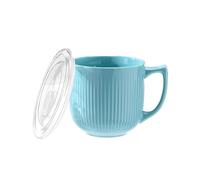imuounl Soup Bowls with Handles, 900ml Microwave Bowl with Lid, Microwave Soup Mug with lid, Soup Mug with Handles, Soup containers, Instant Noodle Bowl, Porridge Ramen Bowls (Blue)
