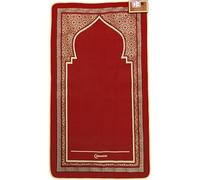 iMusalah Prayer Mat (Red) with Digital Counter For Rakat Tracking, Salah Rug For Namaz