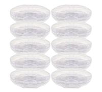 IMUSINICE 10 Pcs Eyelash Storage Boxes with Diamond-Cut Thick Cover, Self-Adhesive False Eyelash Organizer Case Set for Travel and Cosmetic Makeup