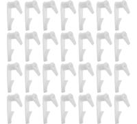 IMUSINICE 100 Sets of White Plastic Clips for Lampshade Ceiling Light Holder Fixed Buckles Compact Practical Lamp Fixed Clamps for Ceiling Light Lampshade Fastening