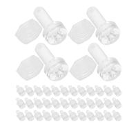 IMUSINICE 100pcs Fastener Kit Triangle Code Screws Acrylic Three-sided Fixation M3x6 M3x2.4 for Furniture Making and Home Renovation