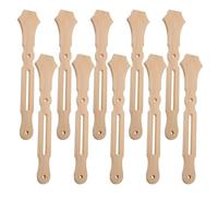 IMUSINICE 10pcs Bamboo Round Fan Handles Wedding-Ready Craft Supplies for DIY Projects Resistant to Breaking and Bending Handheld Fan Sticks