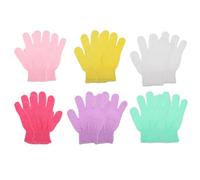 IMUSINICE 10pcs Nylon Exfoliating Gloves for Skin and Back, Lightweight Comfortable Bath Gloves for Home Use, Creative Supple Shower Wipes for Deep Cleaning and Gentle Random Color