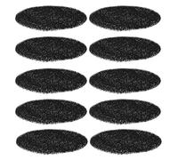 IMUSINICE 10pcs Oil Pad for Stove Range Hood Sponge Filters, Activated Carbon Sponge Material, Quick Installation, Removes Bad Substances, Suitable for Kitchen Use, Black Colour