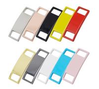 IMUSINICE 10pcs Shoe Buckles for Lace Metal Square Shaped Creative Style for Other Shoes No Re-knot Needed